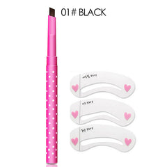 Waterproof Eyebrow Pencil With Stencil